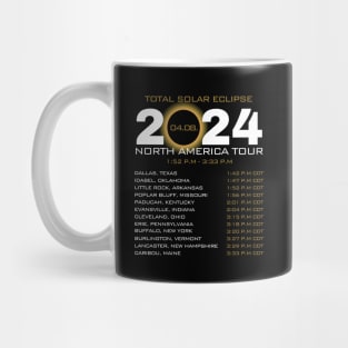 America Totality Total Solar Eclipse 4.8.2024 Mug